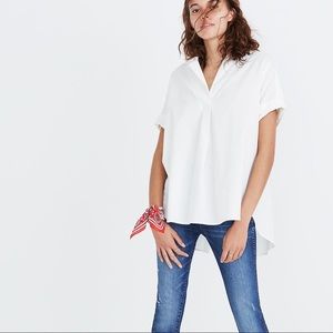 Madewell Tops - NWT Madewell Courier Button-Back Shirt in White Madewell Tops - NWT Madewell Courier Button-Back Shirt in White